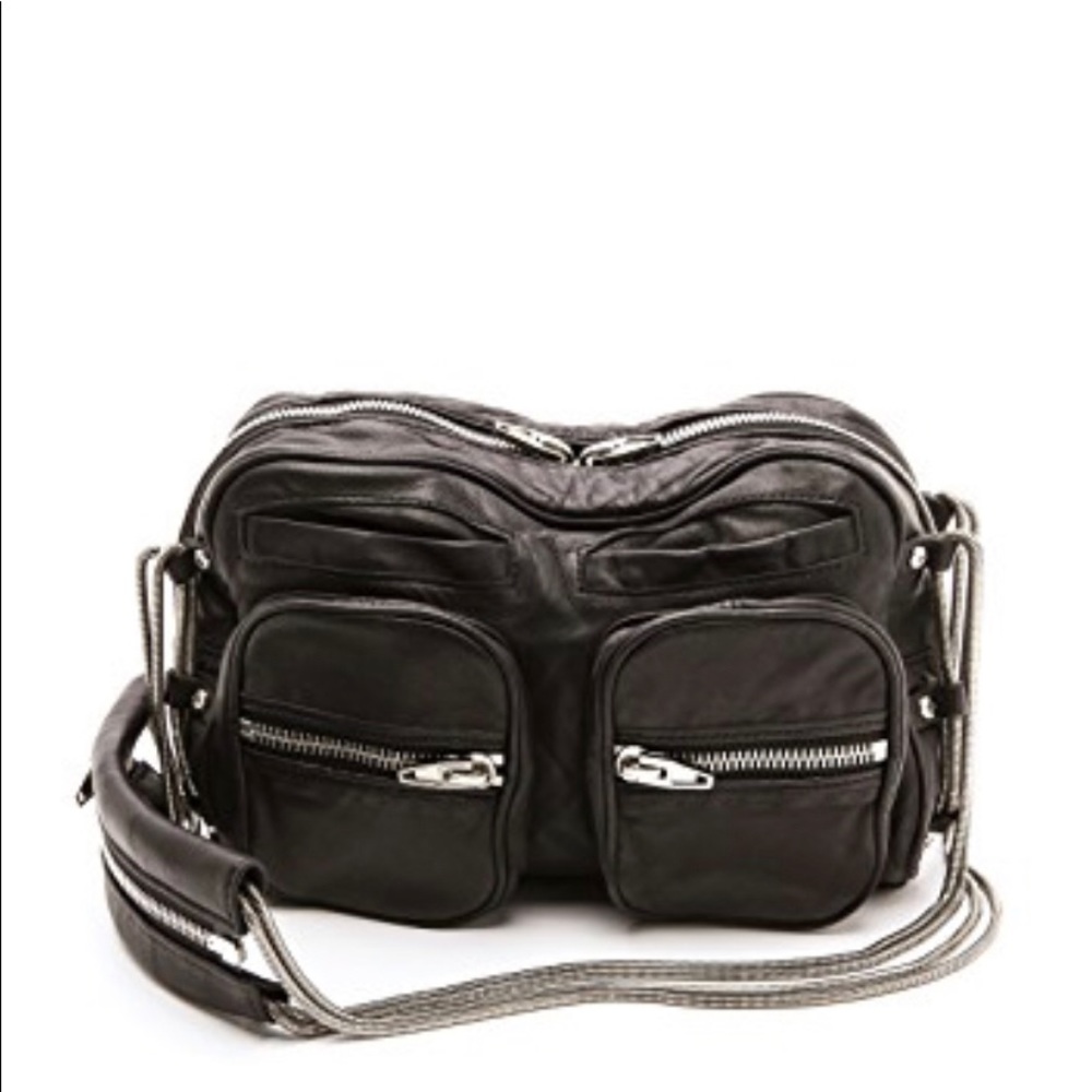Alexander Wang ‘Brenda’ Lamb skin black purse